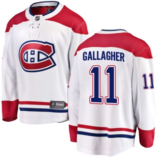 Men's Brendan Gallagher Montreal Canadiens Fanatics Branded Away Jersey - Breakaway White