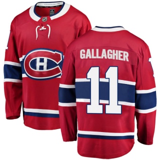 Men's Brendan Gallagher Montreal Canadiens Fanatics Branded Home Jersey - Breakaway Red