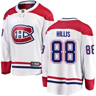 Men's Cameron Hillis Montreal Canadiens Fanatics Branded Away Jersey - Breakaway White