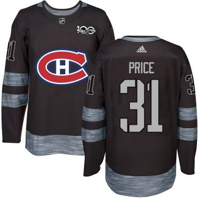 Men's Carey Price Montreal Canadiens 1917- 100th Anniversary Jersey - Authentic Black