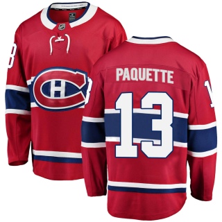 Men's Cedric Paquette Montreal Canadiens Fanatics Branded Home Jersey - Breakaway Red