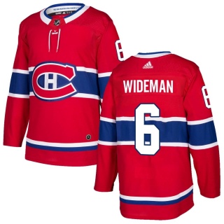 Men's Chris Wideman Montreal Canadiens Adidas Home Jersey - Authentic Red