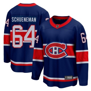 Men's Corey Schueneman Montreal Canadiens Fanatics Branded 2020/21 Special Edition Jersey - Breakaway Blue