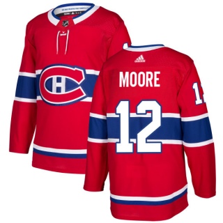 Men's Dickie Moore Montreal Canadiens Adidas Jersey - Authentic Red