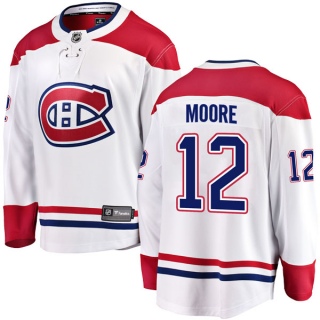 Men's Dickie Moore Montreal Canadiens Fanatics Branded Away Jersey - Breakaway White