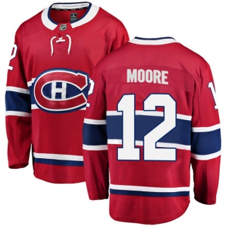 Men's Dickie Moore Montreal Canadiens Fanatics Branded Home Jersey - Breakaway Red