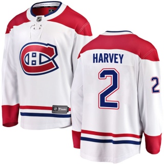 Men's Doug Harvey Montreal Canadiens Fanatics Branded Away Jersey - Breakaway White
