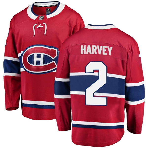 Men's Doug Harvey Montreal Canadiens Fanatics Branded Home Jersey - Breakaway Red