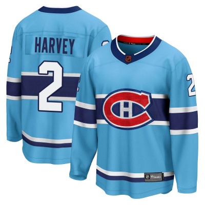 Men's Doug Harvey Montreal Canadiens Fanatics Branded Special Edition 2.0 Jersey - Breakaway Light Blue