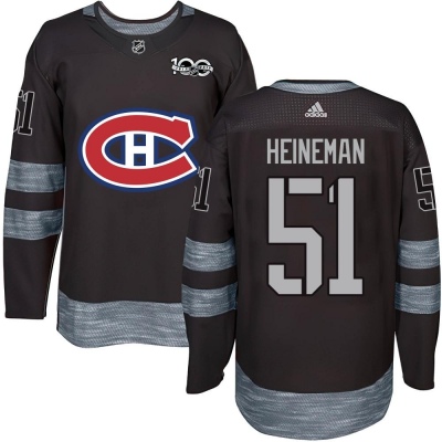 Men's Emil Heineman Montreal Canadiens 1917- 100th Anniversary Jersey - Authentic Black
