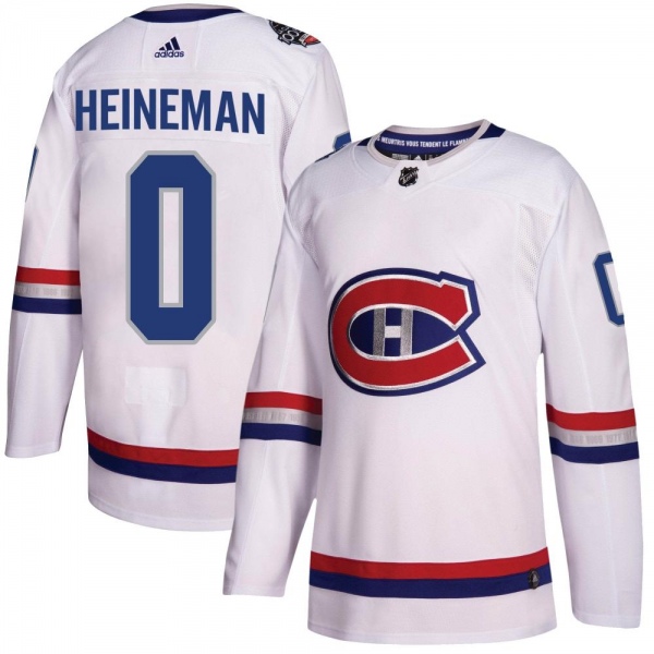 Men's Emil Heineman Montreal Canadiens Adidas 100 Classic Jersey - Authentic White