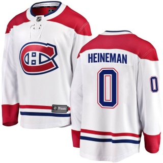Men's Emil Heineman Montreal Canadiens Fanatics Branded Away Jersey - Breakaway White