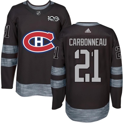 Men's Guy Carbonneau Montreal Canadiens 1917- 100th Anniversary Jersey - Authentic Black