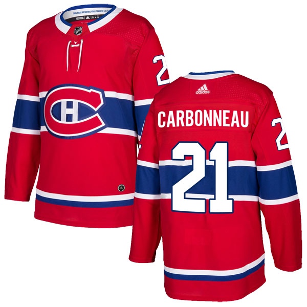 Men's Guy Carbonneau Montreal Canadiens Adidas Home Jersey - Authentic Red