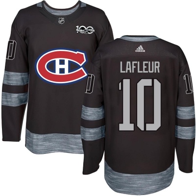 Men's Guy Lafleur Montreal Canadiens 1917- 100th Anniversary Jersey - Authentic Black