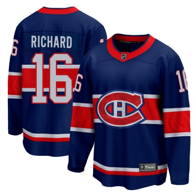Men's Henri Richard Montreal Canadiens Fanatics Branded 2020/21 Special Edition Jersey - Breakaway Blue