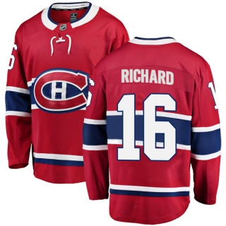 Men's Henri Richard Montreal Canadiens Fanatics Branded Home Jersey - Breakaway Red