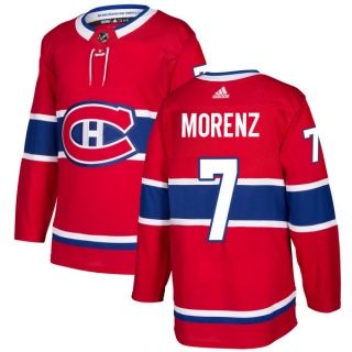 Men's Howie Morenz Montreal Canadiens Adidas Jersey - Authentic Red