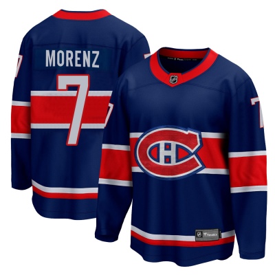 Men's Howie Morenz Montreal Canadiens Fanatics Branded 2020/21 Special Edition Jersey - Breakaway Blue