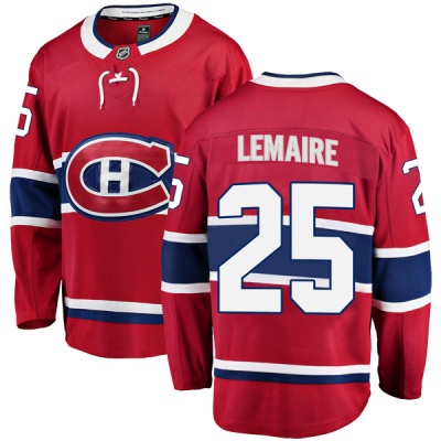 Men's Jacques Lemaire Montreal Canadiens Fanatics Branded Home Jersey - Breakaway Red