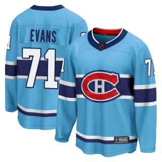Men's Jake Evans Montreal Canadiens Fanatics Branded Special Edition 2.0 Jersey - Breakaway Light Blue