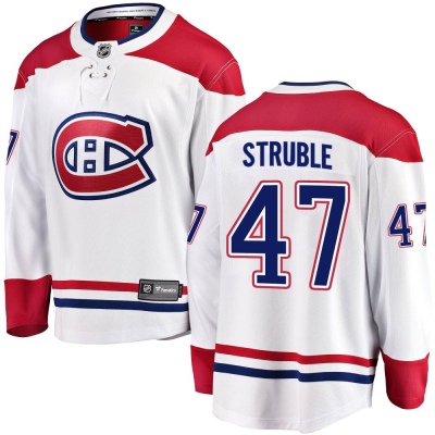 Men's Jayden Struble Montreal Canadiens Fanatics Branded Away Jersey - Breakaway White