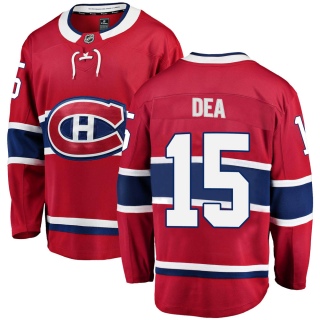Men's Jean-Sebastien Dea Montreal Canadiens Fanatics Branded Home Jersey - Breakaway Red
