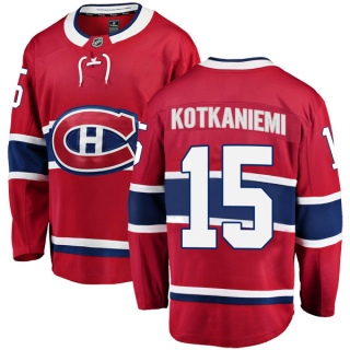 Men's Jesperi Kotkaniemi Montreal Canadiens Fanatics Branded Home Jersey - Breakaway Red