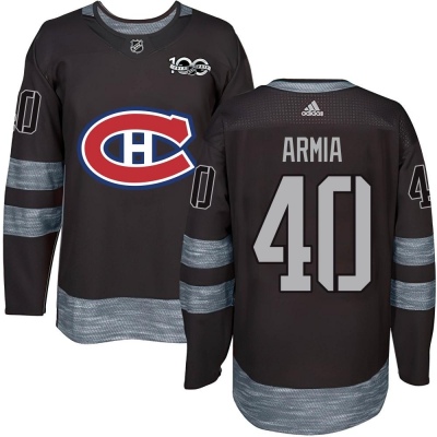 Men's Joel Armia Montreal Canadiens 1917- 100th Anniversary Jersey - Authentic Black