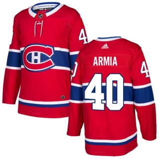 Men's Joel Armia Montreal Canadiens Adidas Home Jersey - Authentic Red
