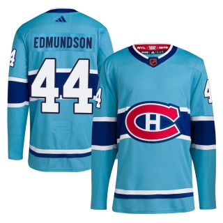 Men's Joel Edmundson Montreal Canadiens Adidas Reverse Retro 2.0 Jersey - Authentic Light Blue