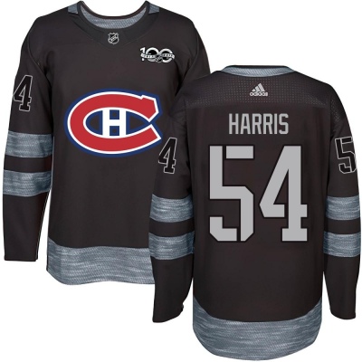 Men's Jordan Harris Montreal Canadiens 1917- 100th Anniversary Jersey - Authentic Black