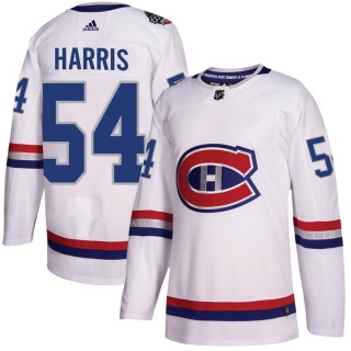 Men's Jordan Harris Montreal Canadiens Adidas 100 Classic Jersey - Authentic White
