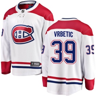 Men's Joseph Vrbetic Montreal Canadiens Fanatics Branded Away Jersey - Breakaway White