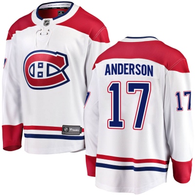 Men's Josh Anderson Montreal Canadiens Fanatics Branded Away Jersey - Breakaway White