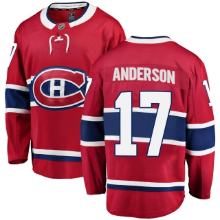 Men's Josh Anderson Montreal Canadiens Fanatics Branded Home Jersey - Breakaway Red