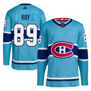 Men's Joshua Roy Montreal Canadiens Adidas Reverse Retro 2.0 Jersey - Authentic Light Blue