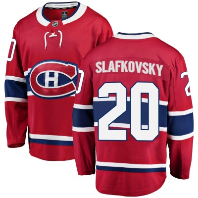 Men's Juraj Slafkovsky Montreal Canadiens Fanatics Branded Home Jersey - Breakaway Red
