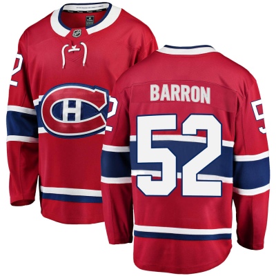 Men's Justin Barron Montreal Canadiens Fanatics Branded Home Jersey - Breakaway Red