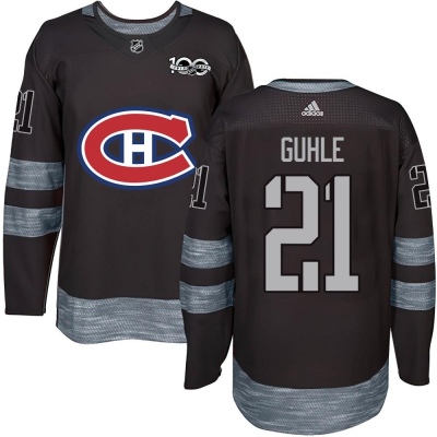 Men's Kaiden Guhle Montreal Canadiens 1917- 100th Anniversary Jersey - Authentic Black