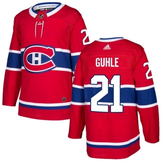 Men's Kaiden Guhle Montreal Canadiens Adidas Home Jersey - Authentic Red