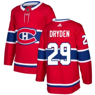 Men's Ken Dryden Montreal Canadiens Adidas Jersey - Authentic Red