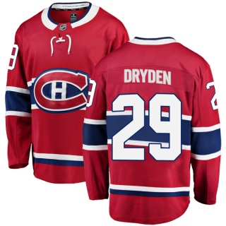 Men's Ken Dryden Montreal Canadiens Fanatics Branded Home Jersey - Breakaway Red