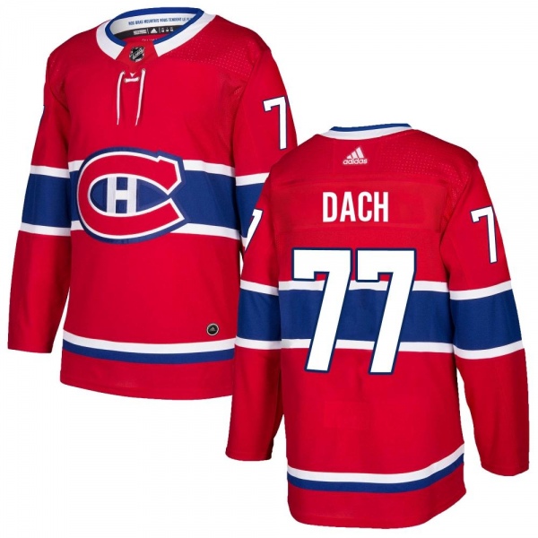 Men's Kirby Dach Montreal Canadiens Adidas Home Jersey - Authentic Red