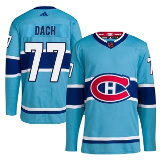 Men's Kirby Dach Montreal Canadiens Adidas Reverse Retro 2.0 Jersey - Authentic Light Blue