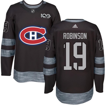 Men's Larry Robinson Montreal Canadiens 1917- 100th Anniversary Jersey - Authentic Black