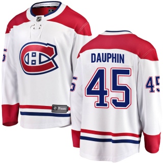 Men's Laurent Dauphin Montreal Canadiens Fanatics Branded Away Jersey - Breakaway White