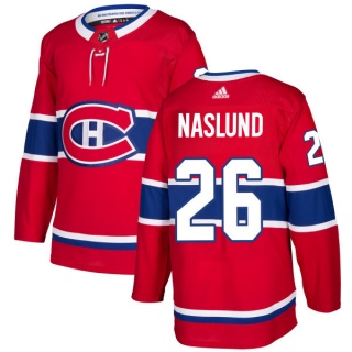 Men's Mats Naslund Montreal Canadiens Adidas Jersey - Authentic Red