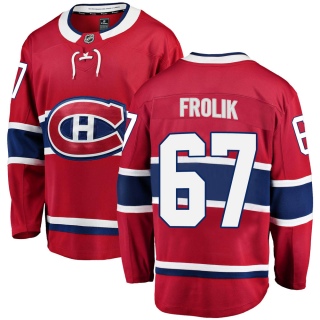 Men's Michael Frolik Montreal Canadiens Fanatics Branded Home Jersey - Breakaway Red