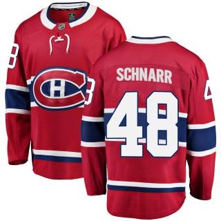 Men's Nathan Schnarr Montreal Canadiens Fanatics Branded Home Jersey - Breakaway Red